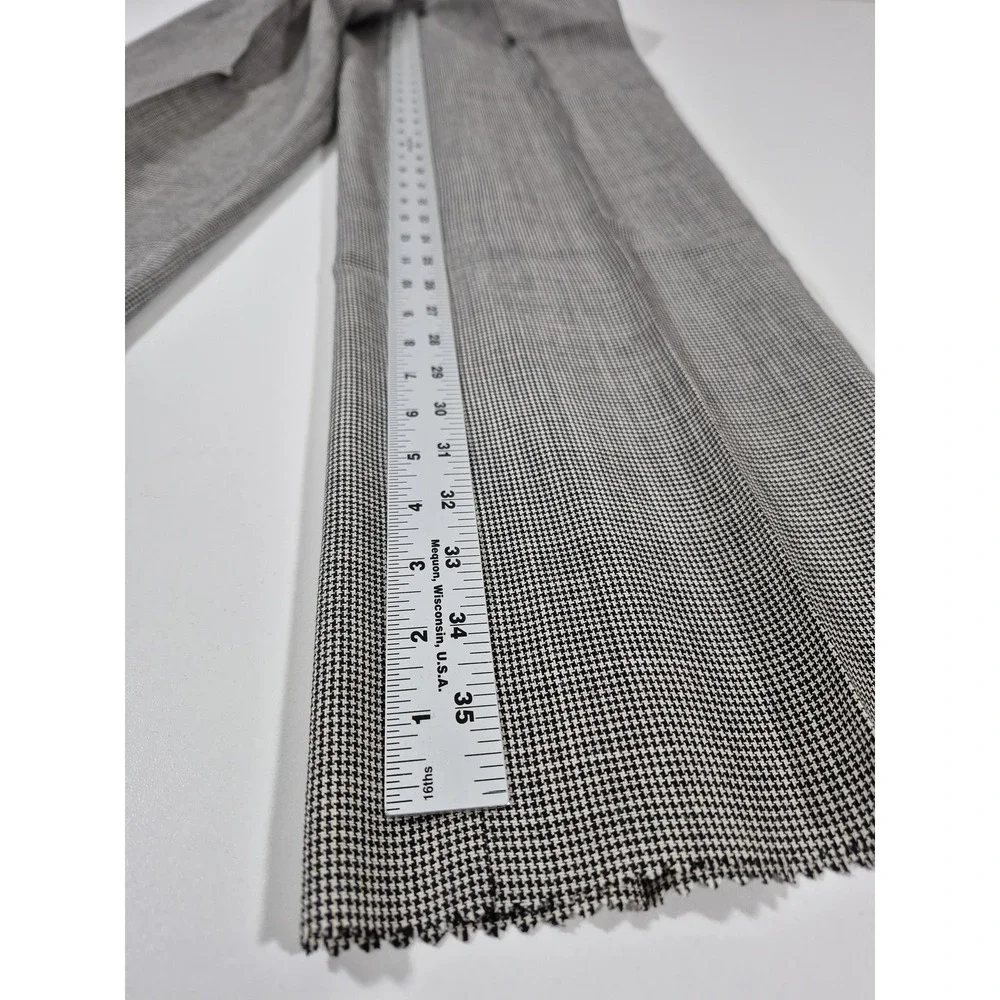 VTG John Alexander Wool Dress Pants Men's 36x36 Gray Check Pleated